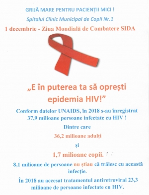1 decembrie - Ziua Mondiala de Combatere SIDA